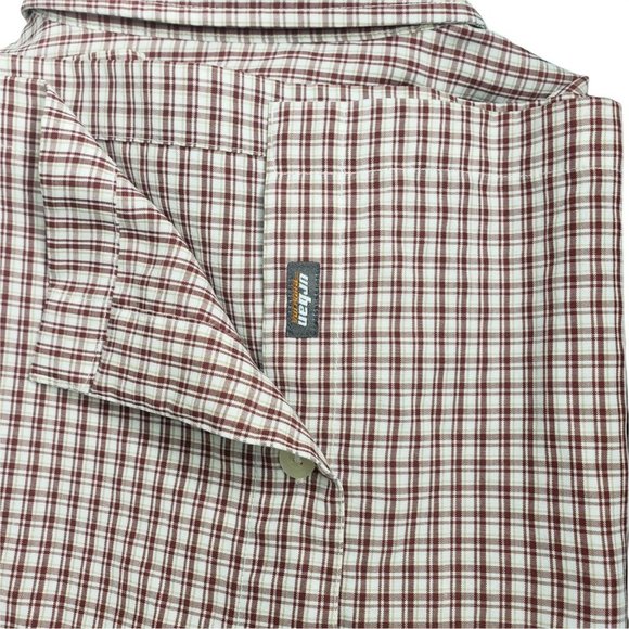 Urban Up Pipeline Men's Red Small Plaid Short Sleeve Button Down Shirt Size - Picture 5 of 9